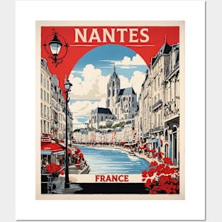 Nantes France Vintage Poster Tourism Posters and Art